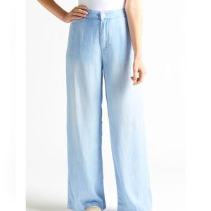 Cloth and Stone Button Waist Wide Leg Pant